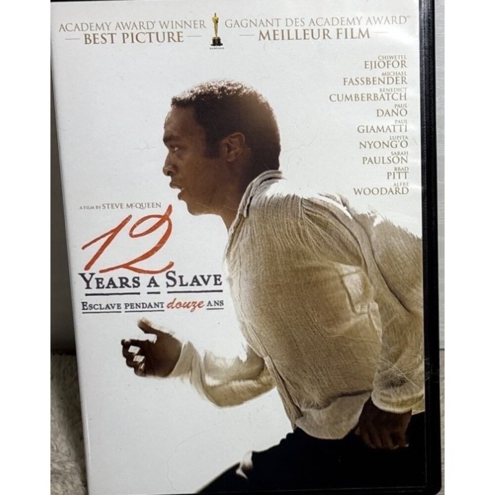 12 Years A Slave DVD Academy Award Winner Best Picture 2013 Movie Brad Pitt